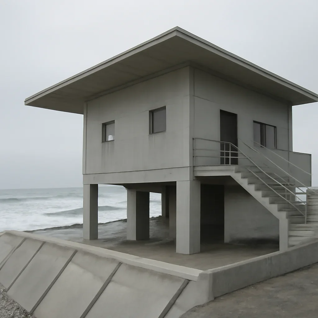 Supporting editorial image for the article all about the architecture of tsunami-resistant buildings