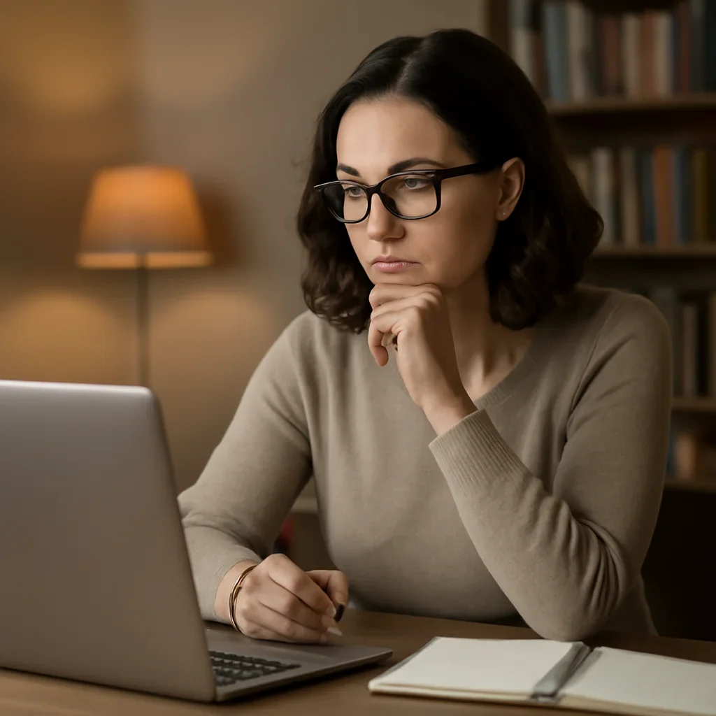Reader engaging with the article amazon best-selling science fiction author eric valdespino launches reader ambassador program on a laptop and notebook