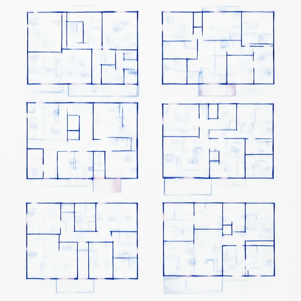 Supporting editorial image for the article architectural drawings: 8 coastal homes with open floor plans