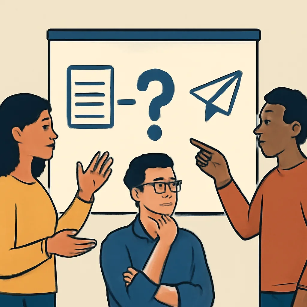 Startup team deciding between publication-led storytelling and wire distribution for best press release sites for startups
