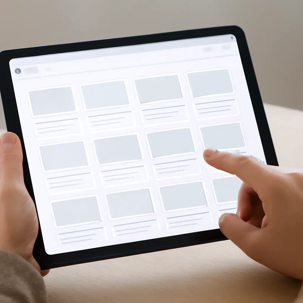 Reader browsing older guides archives stories in a clean digital archive