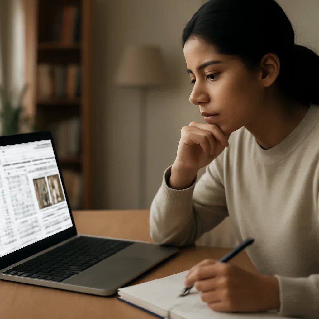 Reader engaging with the article writ petition challenges the foundations of bangladesh's 2026 election on a laptop and notebook